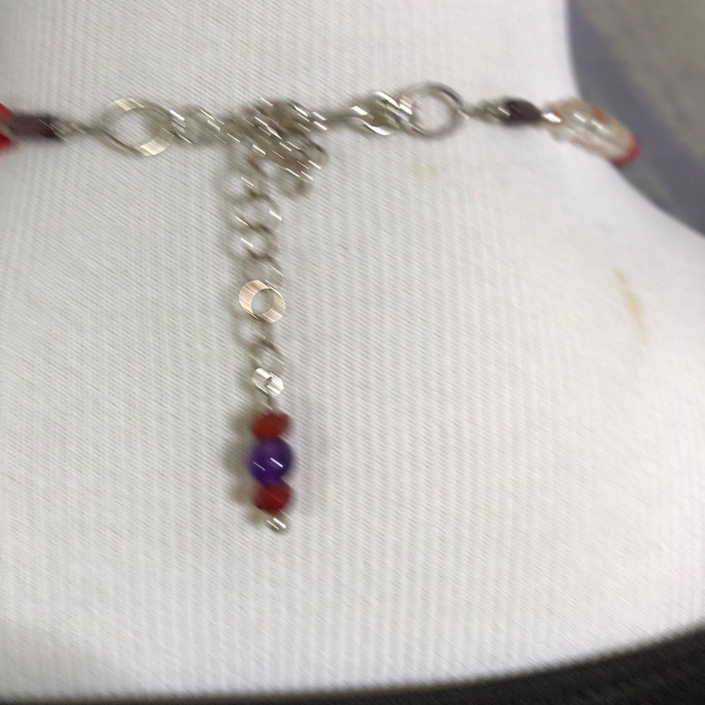 AD LOPEZ Mixed Stone Necklace 19” - Picture 5 of 5